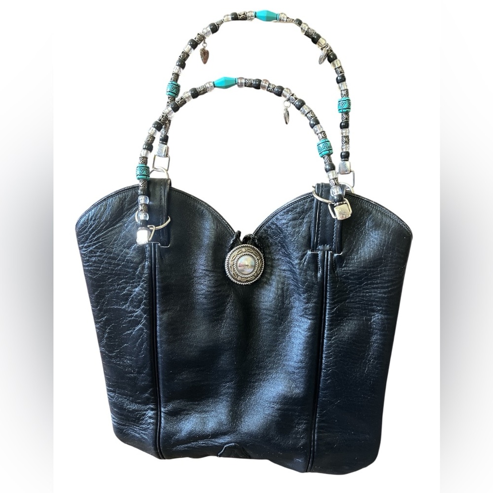 Tony Lama vtg 80’s floor sample genuine, leather corset bag